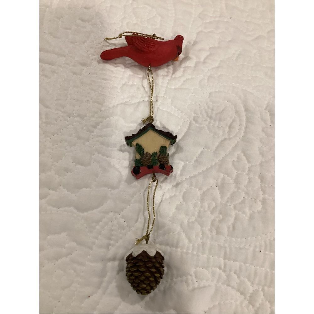 Vintage Cardinal Polystone Ornament